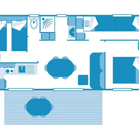 6p 3bdrms Aircon Kamp alanı *